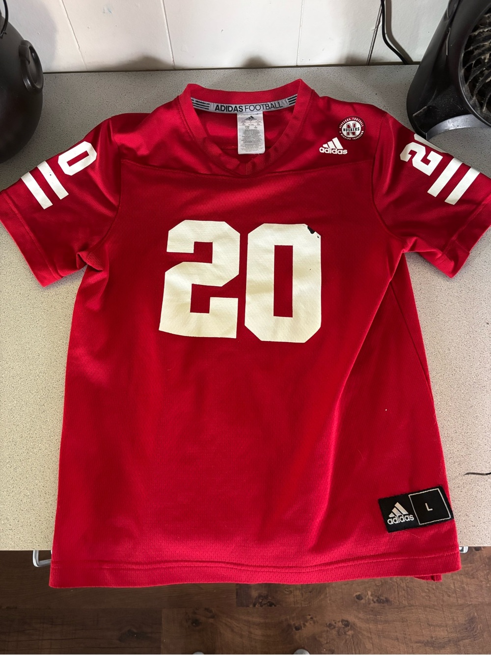Adidas Kids Red Football Jersey - #20